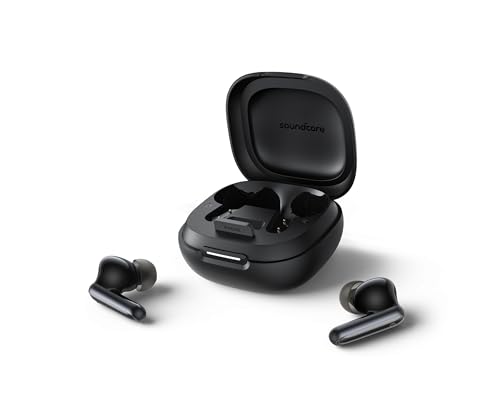 Soundcore P40i by Anker Noise Cancelling Earbuds with Adaptive ANC | Heavy Bass, 60H Playtime, 2-in-1 Case and Phone Stand, IPX5, Wireless Charging, Bluetooth 5.3 - color: Midnight Black