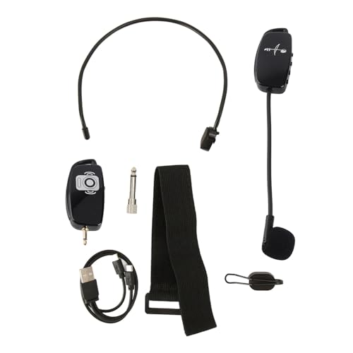 Erhu Microphone 2.4G Wireless Anti Interference Plug and Play Violin Pickup with 3.5mm to 6.35mm Adapter 10 Meter Distance Equipped Noise Cancelling Chip Durable ABS Build Automatic Pairing