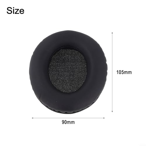 Ov-al Headphone Ear Pads Re-placement Sponge Leather Cushions for Enhanced Comfort and Durability, Soft Protein Leather U-pgrade Accessories Compatible with Various Headphone Models,(90 * 105) - color: 90*105