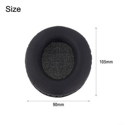 Ov-al Headphone Ear Pads Re-placement Sponge Leather Cushions for Enhanced Comfort and Durability, Soft Protein Leather U-pgrade Accessories Compatible with Various Headphone Models,(90 * 105) - color: 90*105