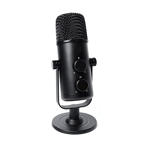 USB Microphone for Computer, Plug & Play Computer Microphone, with Mute Key, Echo/Volume Control Desktop Microphone for Gaming, Vocals, Voice Over, Streaming