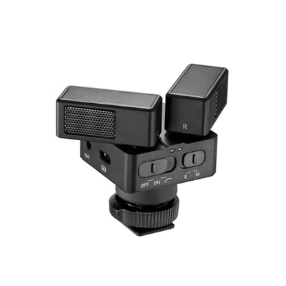 ZENIKO OC-D1 Stereo Dual Shotgun Mic Rotatable Microphone for Camera Phone