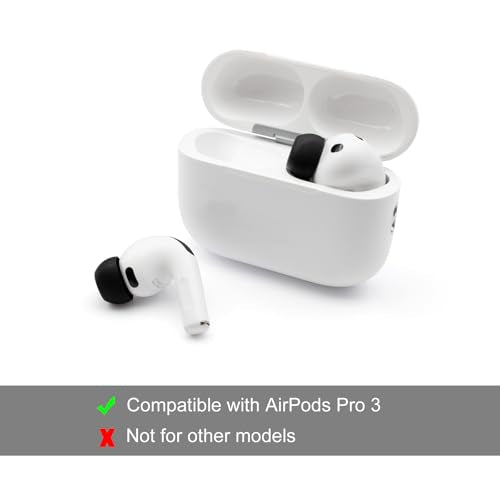 Klowcok Replacement Ear Tips for AirPods Pro 3 Earbuds, Assorted-S/M/L