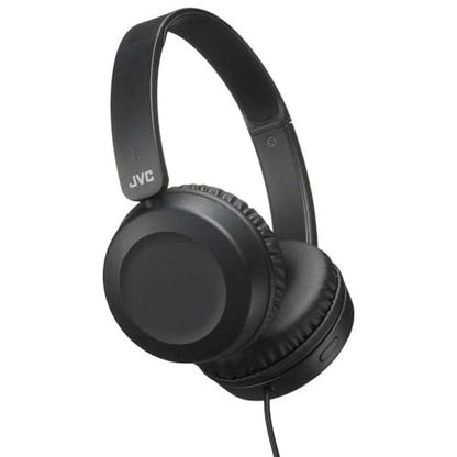 Foldable Lightweight HA-S31M On-Ear Headphones with Built-in Remote, Microphone and Call Handling, Black