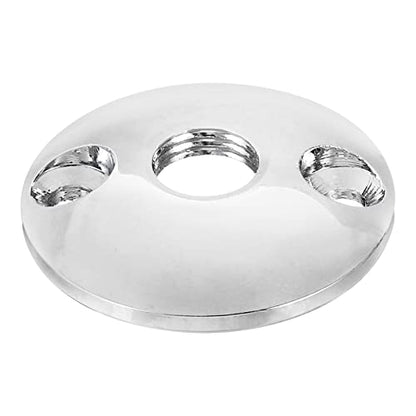 PATIKIL M10 Gooseneck Flange Mount, Female Thread Nut Screw Round Base Table Mounting for Gooseneck Hose Adapter, Aluminum Silver - color: Silver, size: M10