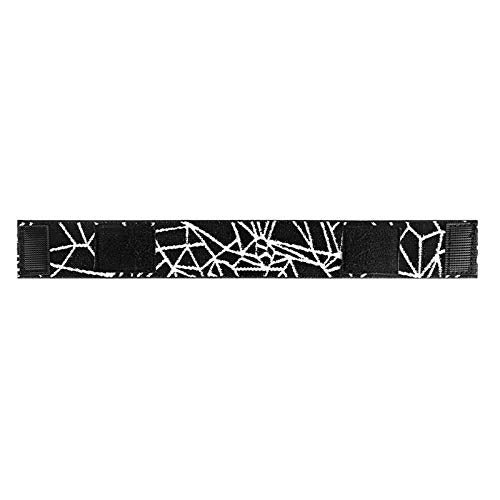 Geekria Flex Fabric Headband Pad Compatible with SteelSeries Arctis 5, Arctis 3 Headphones, Replacement Band Repair Part (Black + White) - color: Black + White