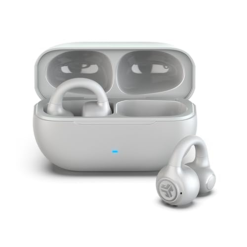 JLab, Flex, Open Ear Earbuds, Clip On Wireless Bluetooth Earbuds, Open Ear Headphones, Cloud White - color: Cloud White