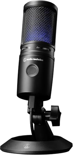 Audio-Technica AT2020USB-X Cardioid Condenser USB Microphone - Bundle with Pop Filter and Closed-Back Studio Headphones