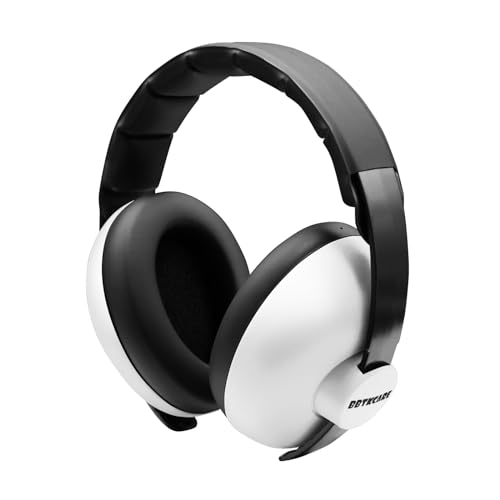 BBTKCARE Baby Headphones Noise Cancelling Headphones for Babies for 3 Months to 3 Years - white - color: White