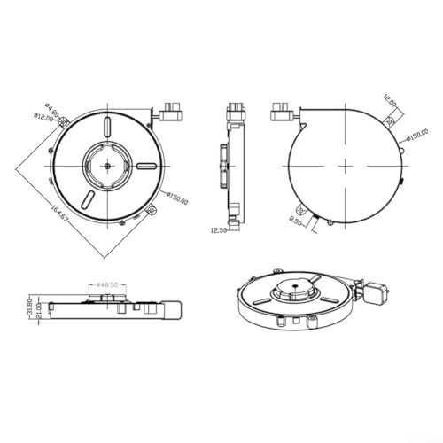 Retractable Cable Management Charging Cord Organizer, Data Cable Winding Reel Charging Cable Automatic Retractable1-3 Meters Reel Phone Cord Holder(1.2m And、) - size: 1.2m And、