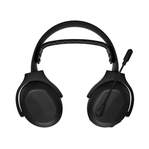 Lenovo Legion H410 Wireless Gaming Headset, Bluetooth or 2.4 GHz USB-A Connection, Lightweight (304 Grams), Adjustable Headband, Flip to Mute Mic, Black - style: H410