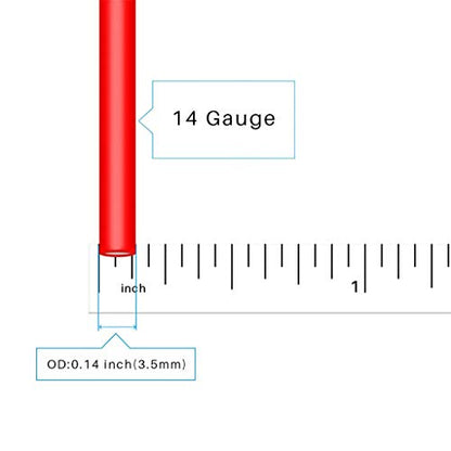 BNTECHGO 14 AWG Silicone Wire Red Black 25ft Stranded Tinned Copper Wire | Flexible 14 Gauge Stranded Wire Silicone Rubber Insulation For RC Models, Drone, Robot, Battery, EV Charger, 3D Printer, DIY - color: Red and Black, size: silicone wire red 25ft an