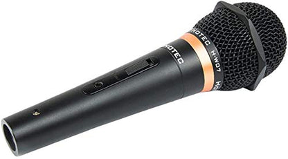HOTEC Premium Wired Vocal Dynamic Handheld Microphones - Includes 19ft Detachable XLR Cable and ON/Off Switch - 2 Pack, Metal Black - size: H-W0702