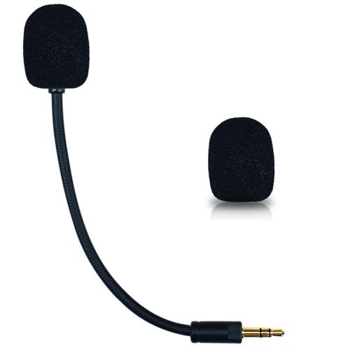 Mic Replacement for Razer Barracuda X Headset, 3.5mm Detachable Gaming Microphone Boom with Foam