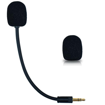 Mic Replacement for Razer Barracuda X Headset, 3.5mm Detachable Gaming Microphone Boom with Foam