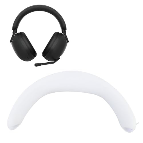 Tangxi Headband Cover Compatible with INZONE H7 H9 Gaming Headsets, Replacement Headphone Headband Cushion Pad Cover, Silicone Headband Protector with Zipper (White) - color: White