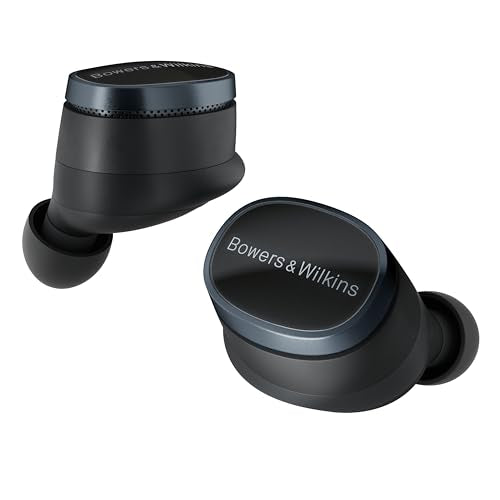 Bowers & Wilkins Pi8 Bluetooth Wireless Earbuds (Anthracite Black), in-Ear Bluetooth Earphones with Qualcomm Chipset & aptX Lossless, Active Noise Cancelling Earbuds, 3 Built-in Mics, 15-Min Charging - color: Anthracite Black