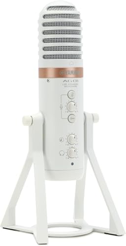 Yamaha AG01 White USB microphone with integrated high-performance mixer and Steinberg Software Suite - color: White, style: AG01