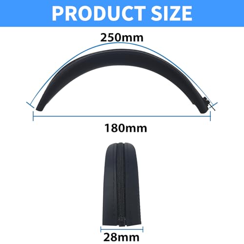 Adhiper Sweat Headband Cover for Beats Studio Pro & Studio 3 - Black - color: Black