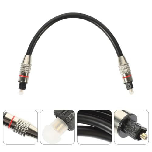 Digital Optical Audio Cable for Tv with Male to Male Fiber Cord, 1 Meter PVC and Pmmc Material, Reliable Digital Transmission Medium, for Home Theater System and Audio System