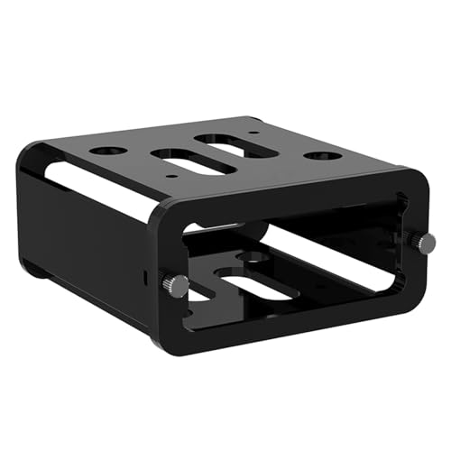 Wall Mount Under Desk Mount for Fosi Audio BT20A Power Amplifier | Acrylic Mounting Case Wall Bracket Table Desktop Stand Organizer Station Holder for BT20A Stereo Receiver