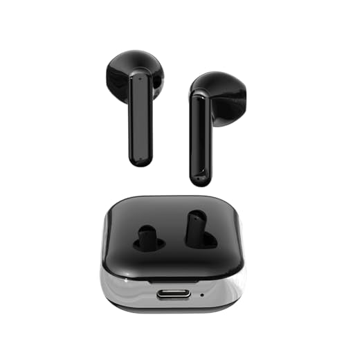Wireless Earbuds，Mini Headphones，Bluetooth 6.0， ENC Noise Cancelling Ear Buds，30H Battery Life with Wireless Charging Case，Sports, Running, Fitness，Bass Stereo，for Phone，Pad Tablet Laptop，Black - color: Black