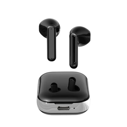Wireless Earbuds，Mini Headphones，Bluetooth 6.0， ENC Noise Cancelling Ear Buds，30H Battery Life with Wireless Charging Case，Sports, Running, Fitness，Bass Stereo，for Phone，Pad Tablet Laptop，Black - color: Black