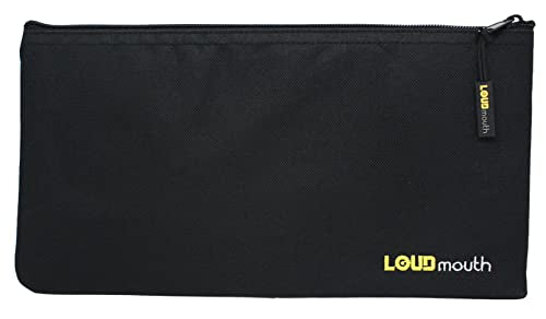 LOUDmouth Dual Wireless Microphone Pouch | Zippered Mic Bag for Two Long Microphones | 12.5" x 6.5"