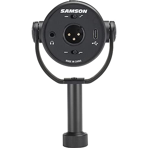 SAMSON Q9U XLR/USB Dynamic Broadcast Microphone x2 + Professional Studio Reference Headphones x2+ Mic Boom Arm x2 + Mic Cable x2 + Cloth - Top Value Bundle - size: 2 Person Broadcasting Bundle