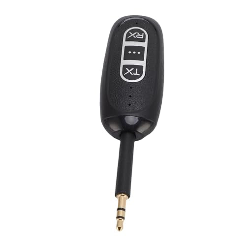 Sorandy Bluetooth 5.4 Transmitter and Receiver 2 in 1, Wireless Audio Adapter with Ultra Low Latency & Rotatable Audio Jack, Ideal for Smartphones, Tablets & Laptops