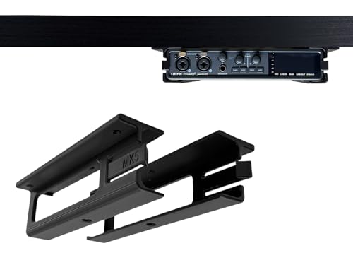 Desk Mount Kit for Motu Ultralite MK5 - Under Desk Mounting Brackets, Reverible - Secure Mounting Accessories