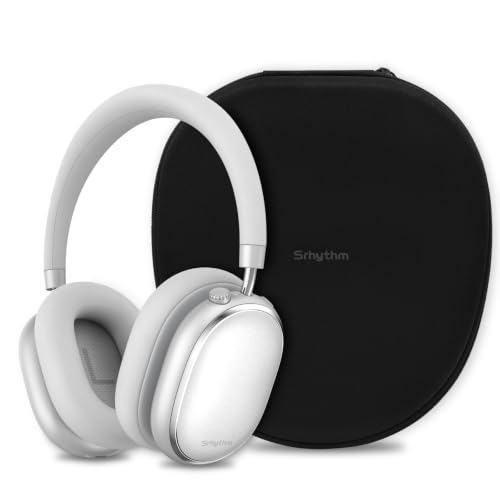 Srhythm NiceComfort 95 Hybrid Noise Cancelling Headphones Wireless | Bluetooth with Transparency,ENC,HD Sound,Slim Headphones Lightweight - color: Space Silver