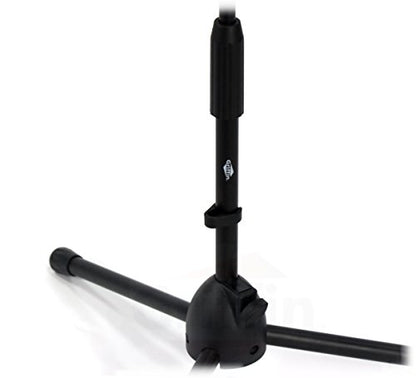GRIFFIN 2 Pack Short Tripod Mic Stands (Low Profile-X Series) with Boom Arm & Telescoping Holder – For Kick Drum, Studio Recording & Guitar Amp Mic - size: 2 Pack