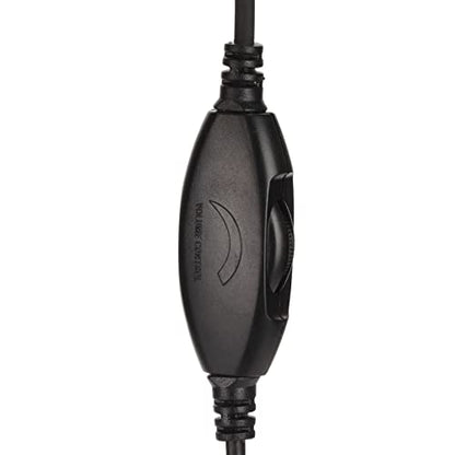Sanpyl Telephone Headset with Microphone Noise Canceling, Wired Binaural Headsets with 2.5mm Plug and Volume Control, Corded Headphones with Mic for Call Center, Business