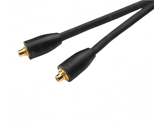 Replacement EAC64BK 64 -Inch Detachable Earphone Cable for Shure SE215, SE315, SE425 SE535 and SE846 Earphones (Black) - color: Black