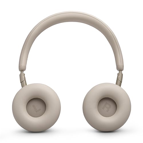 JBL Live 680NC - Noise Cancelling Headphones - Champagne | JBL Signature Sound with Hi-Res Audio wired and wireless, True Adaptive Noise Cancelling 20, real time calibration - color: Champagne