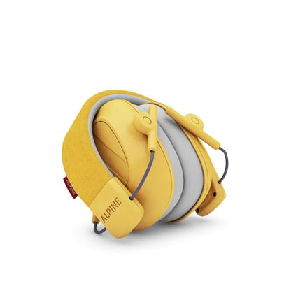 Alpine Muffy Kids Ear Muffs for Kids Ear Protection | 3-16 Years | Autism Sensory Products | 22dB Sound Reduction | Kids Noise Cancelling Ear Muffs | Noise Reduction Headphones for Kids - color: Yellow