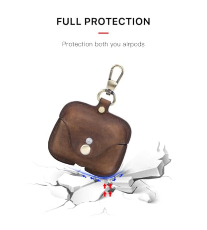 Hiram Custom Case Crazy Horse Cowhide Leather Portable Travel Case Headphone Cases - color: Custom