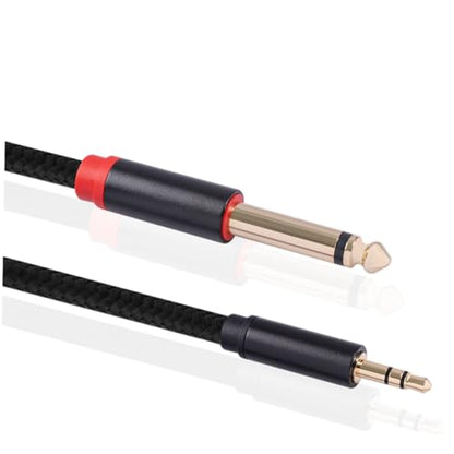 LABRIMP 3.5mm to Dual 1/4 Inch Stereo Audio Cable for Live Sound