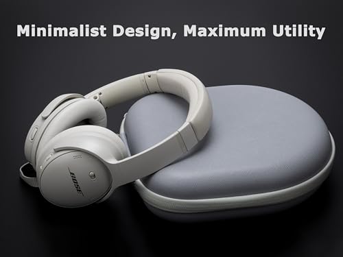 Ginsco Universal Headphone Case Compatible with JBL Tune 510BT 720BT, Sony WH-CH 720N/WH-CH520, with Bose/JBL/Soundcore Life Q20i Q30/BERIBES/TOZO/KVIDIO etc. Waterproof Carrying Case (Gray White) - color: Gray White