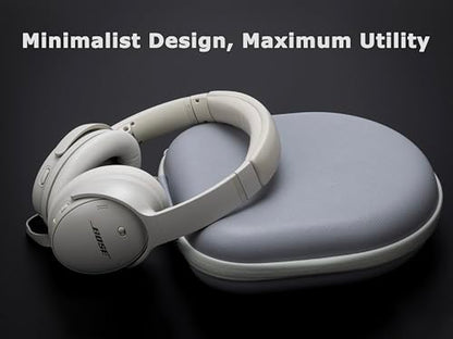 Ginsco Universal Headphone Case Compatible with JBL Tune 510BT 720BT, Sony WH-CH 720N/WH-CH520, with Bose/JBL/Soundcore Life Q20i Q30/BERIBES/TOZO/KVIDIO etc. Waterproof Carrying Case (Gray White) - color: Gray White