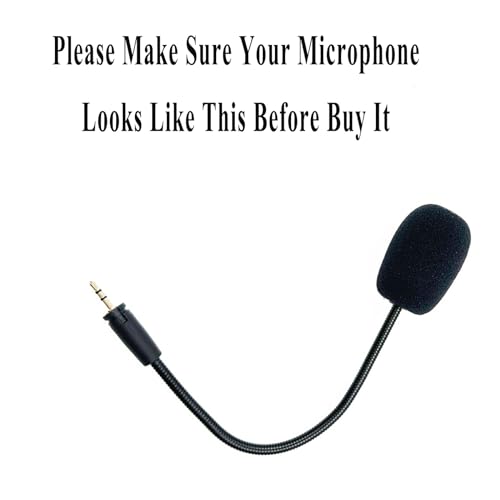 Replacement Game Microphone for PDP Afterglow AG6, for Turtle Beach Ear Force XO Three Four Stealth Recon 150 50 50X 50P 60P Gaming Headsets Noise Cancelling Crystal-Clear Sound Mic Boom, 3.5mm
