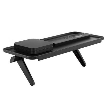 Mount Plus MP-APM-09-02 White Top Shelf TV Mounting Bracket 12-inch Wide Platform | Holds Speaker, Streaming Device, Game Console | Protective Ledges (1 Pack White Protective Ledges) - color: 1 Pack White Protective Ledges
