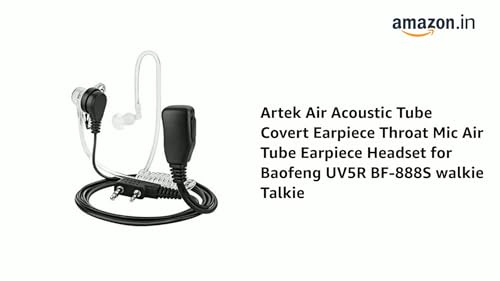 Baofeng Air Acoustic Tube Earpiece Throat Mic Air Tube Earpiece Headset for Baofeng UV5R BF-888s