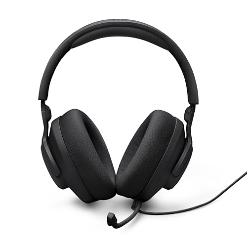 JBL Quantum 100M2 Wired Gaming Headset, Detachable Mic - Black | Memory Foam Ear Cushions And 3.5 Mm Jack Work With PC, PlayStation, Xbox, Nintendo Switch For Immersive PC Gaming Sessions - color: Black