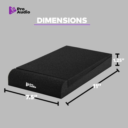 Focus Pro Audio Medium Studio Monitor Isolation Pads for 5 Inch Speakers