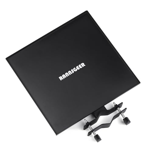 Heavy Duty Metal Square Tray, 11.8x11.8 | For Mobile TV Stand, For Tripod Speaker Stand - size: 11.8" x 11.8"