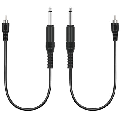 RCA to 6.35mm 1/4 inch, 2 Pack RCA Male to 6.35mm TS Mono Male Jack Adapter Audio Cable for Speaker Mixer Amplifier TV AV Receiver Guitar