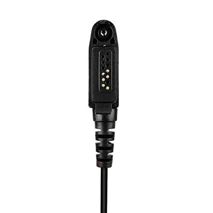 Retevis RT48 Walkie Talkie Earpiece with Mic,IP66 Waterproof | Compatible with RT29G/RT29S/RT47/RT47V, Ailunce HD1/HD2/HA1G, Motorola EX500 Walkie-talkies, 2 Way Radio Earpiec(4 Pack)