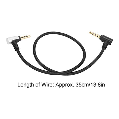 3.5mm TRS to TRRS Microphone Cable, Multifunctional Adapter Cable for RODE SC7 Connector, Videomicro, Go, Wireless Go Videomic Pro etc.